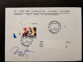 Rolf Knie Maler  Autogramm  SOS  Kinderdorf  1999