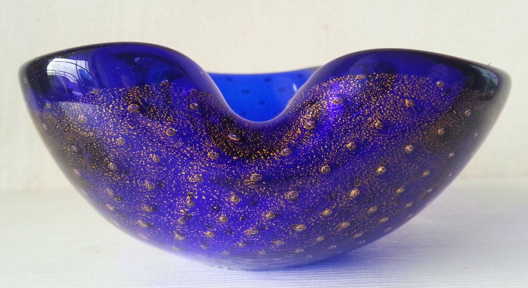 Murano Schalen: MURANO Glas kobaltblaue Schale, um 1950-60 – Gebraucht aus Oberriet SG von ganesh435 2