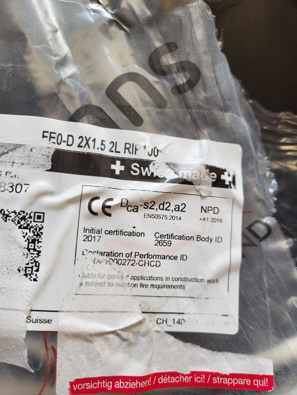 Cavi: 54m Installationskabel 2x1.5mm2, Halogenfrei – Nuovo (secondo la descrizione) da Alpnach Dorf venduto da str_jdw2 1
