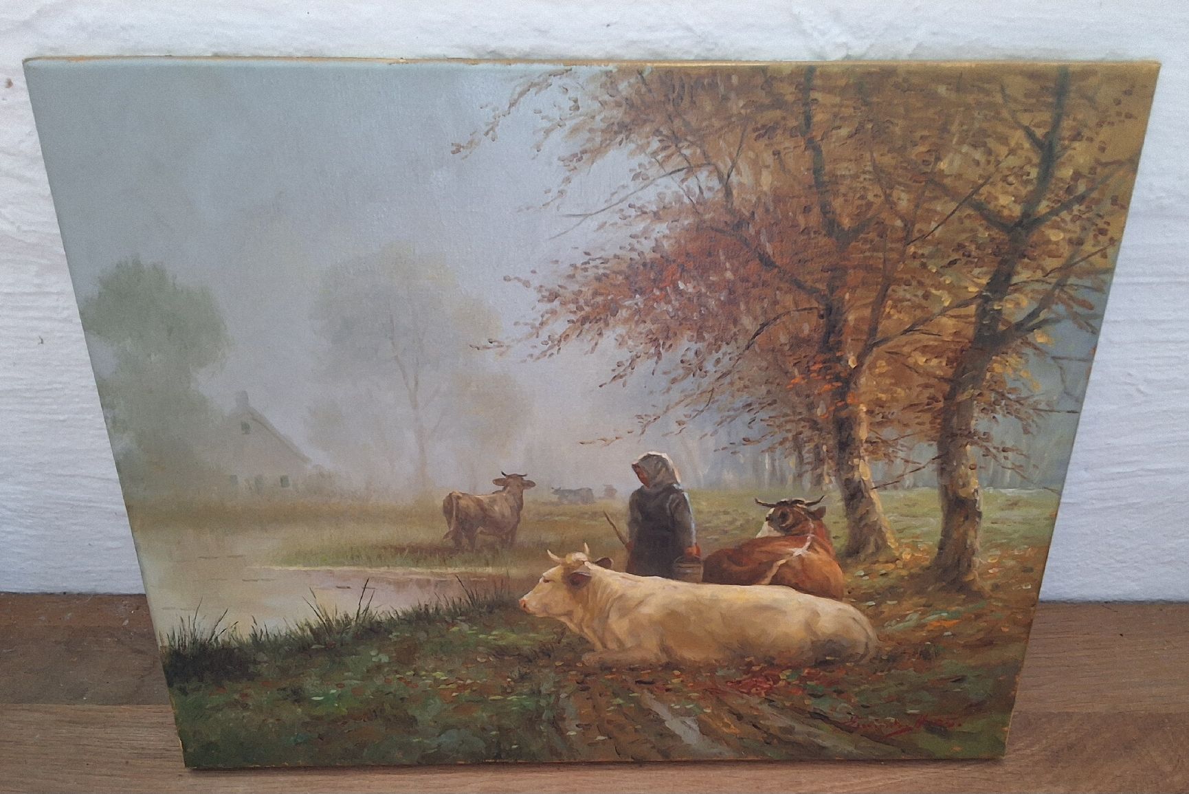 Dipinti: Horst Maria Einöder: Herbstimpressionen mit Kühen – Nuovo (secondo la descrizione) da Oftringen venduto da Waltereg 2