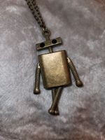 Roboter-Halskette im Vintage-Stil, 70cm Weihnachtsgeschenk