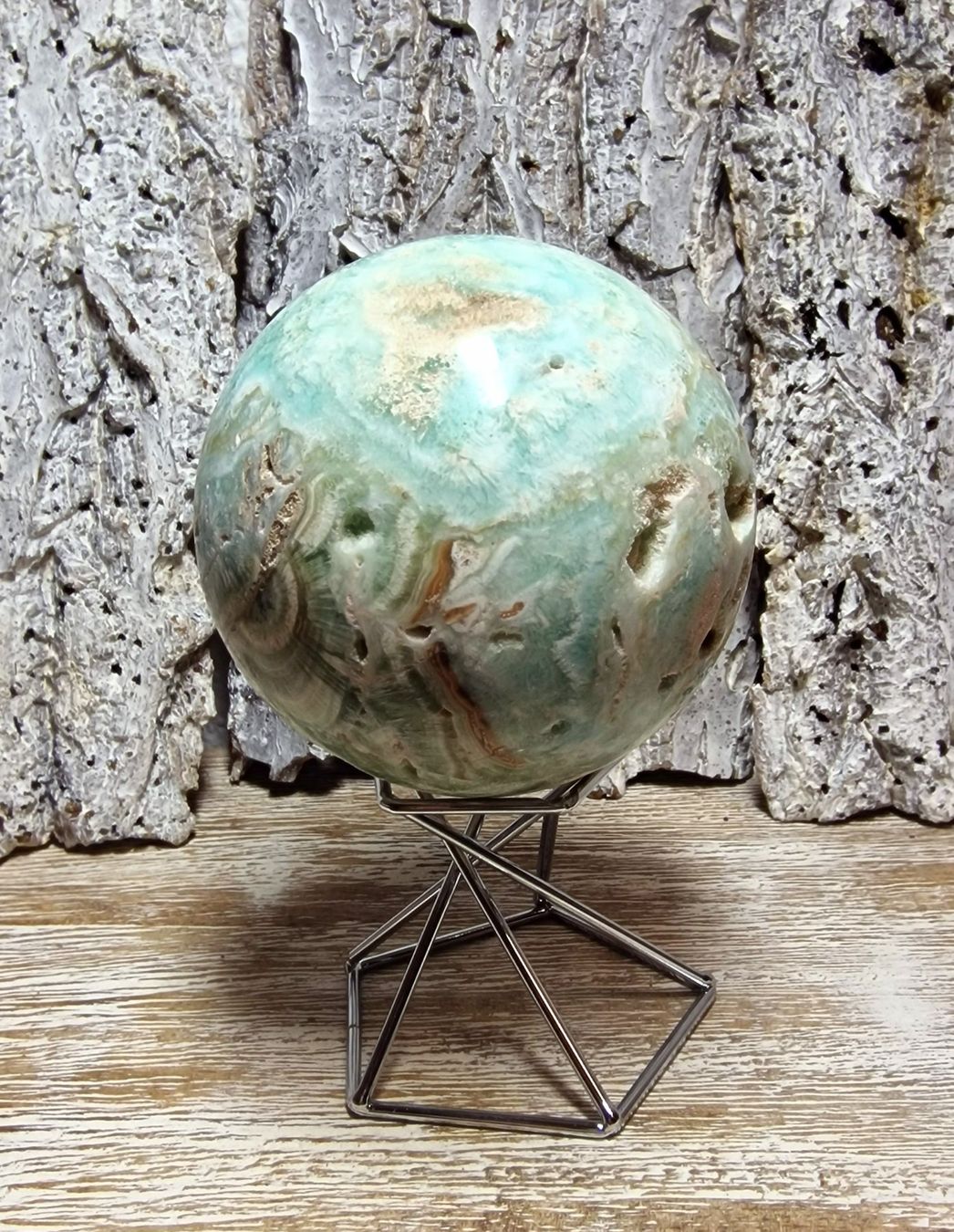 Minerali & Pietre curative: Hemimorphit Kugel B 71mm 497g – Nuovo (secondo la descrizione) da Matzingen venduto da Shay_Crystalz 2