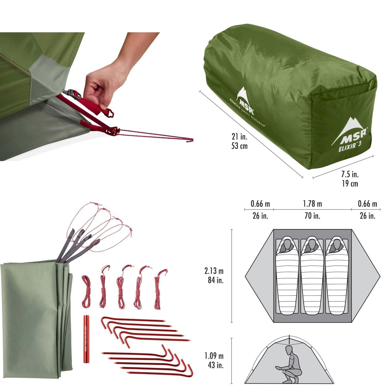 Msr Zelte: MSR Elixir 3 Rucksackzelt 3 Personen V3 – Neu und originalverpackt aus Bottighofen von zaap 7