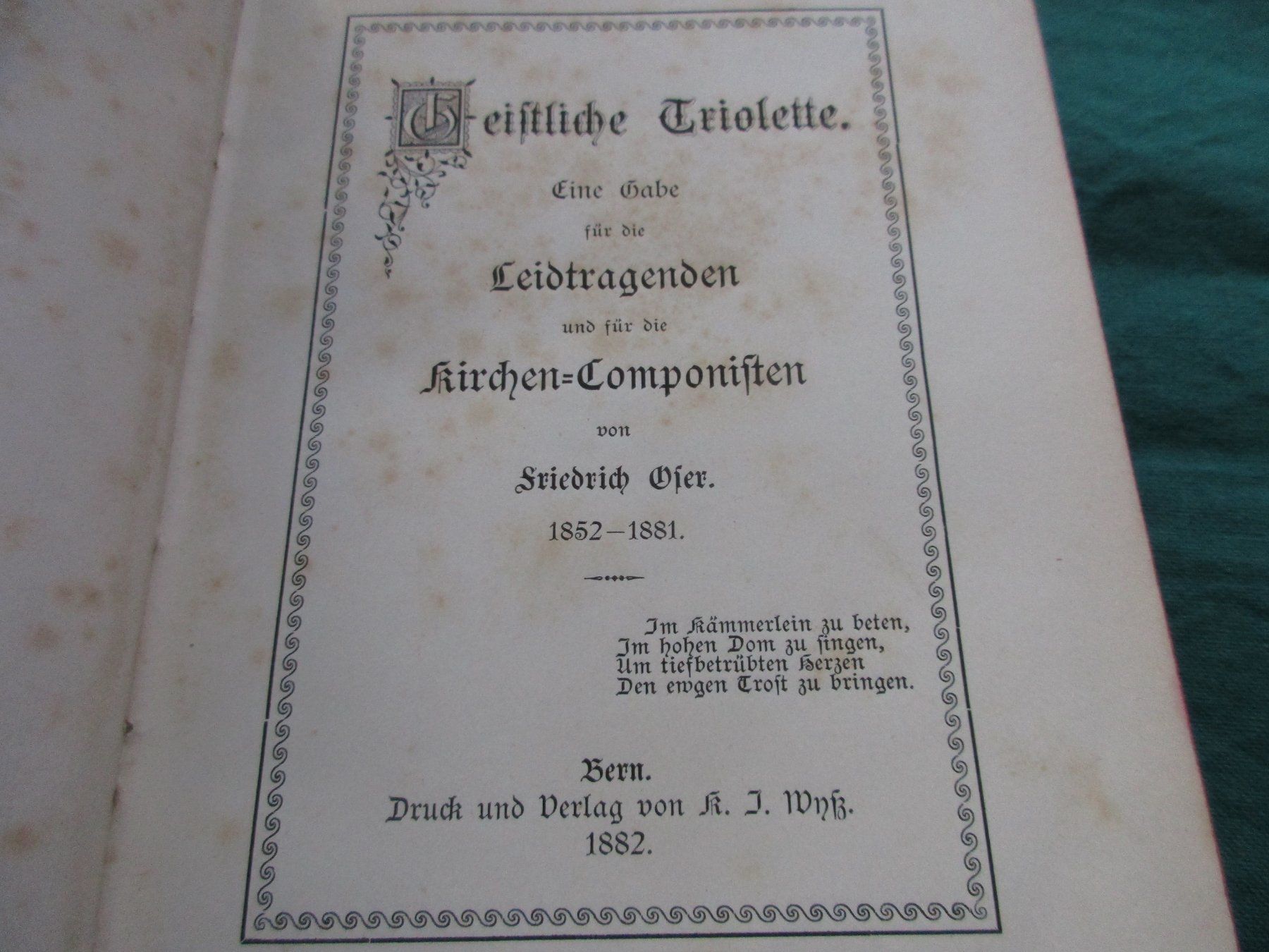 Libri: Buch 1882 – Difettoso da Bowil venduto da vifi01 4