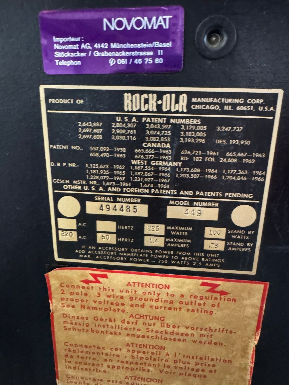 Rock-Ola Musiktruhen: Jukebox Rock Ola 449 – Gebraucht aus Goldach von Best_buy 6