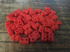 lego 11211 lot de 45 pièces Red Brick, Modified 1 x 2