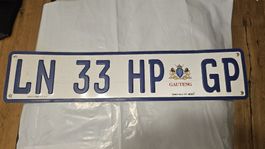 Nummernschild Südafrika