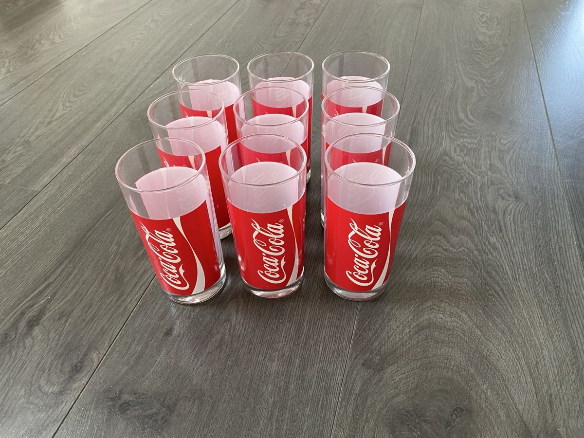 Coca-Cola Bicchieri: 9 Gläser von Coca Cola 3dl – Usato da Hägglingen venduto da kar_v9qf 1