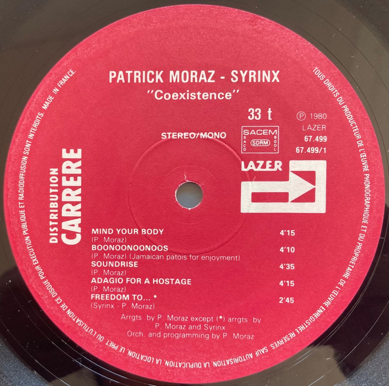Schallplatten: PATRICK MORAZ & SYRINX – Gebraucht aus Poliez-Pittet von Newtown-Records 2