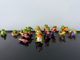 Ü-Eier Figuren Krokos ca. 1992, grosses Set