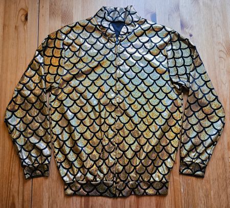 Jacke gold Grösse S retro Verkleidung Kostüm Fasnacht