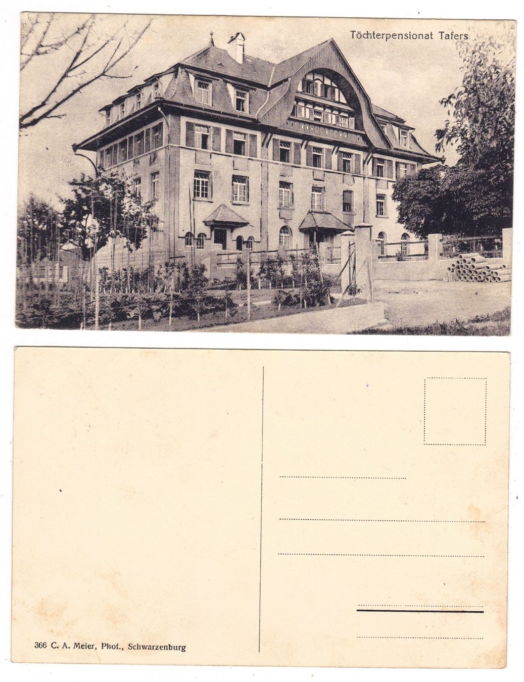 Cartoline postali: Tafers, Töchterpensionat – Usato da La Tour-de-Peilz venduto da amjust