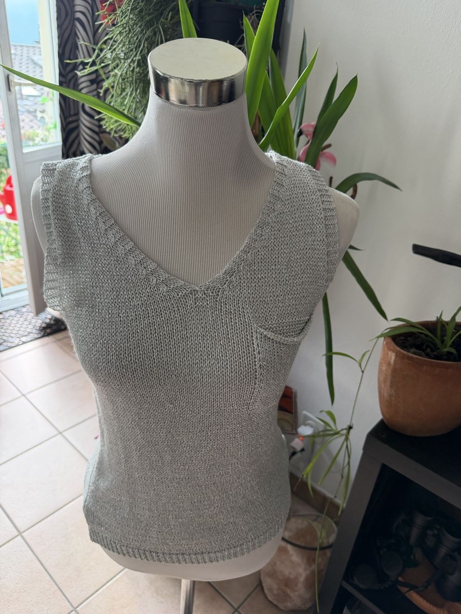 Chemisiers: Glitzernde Bluse und lurex Top Gr TU – D'occasion à Melide par fashiono5 2