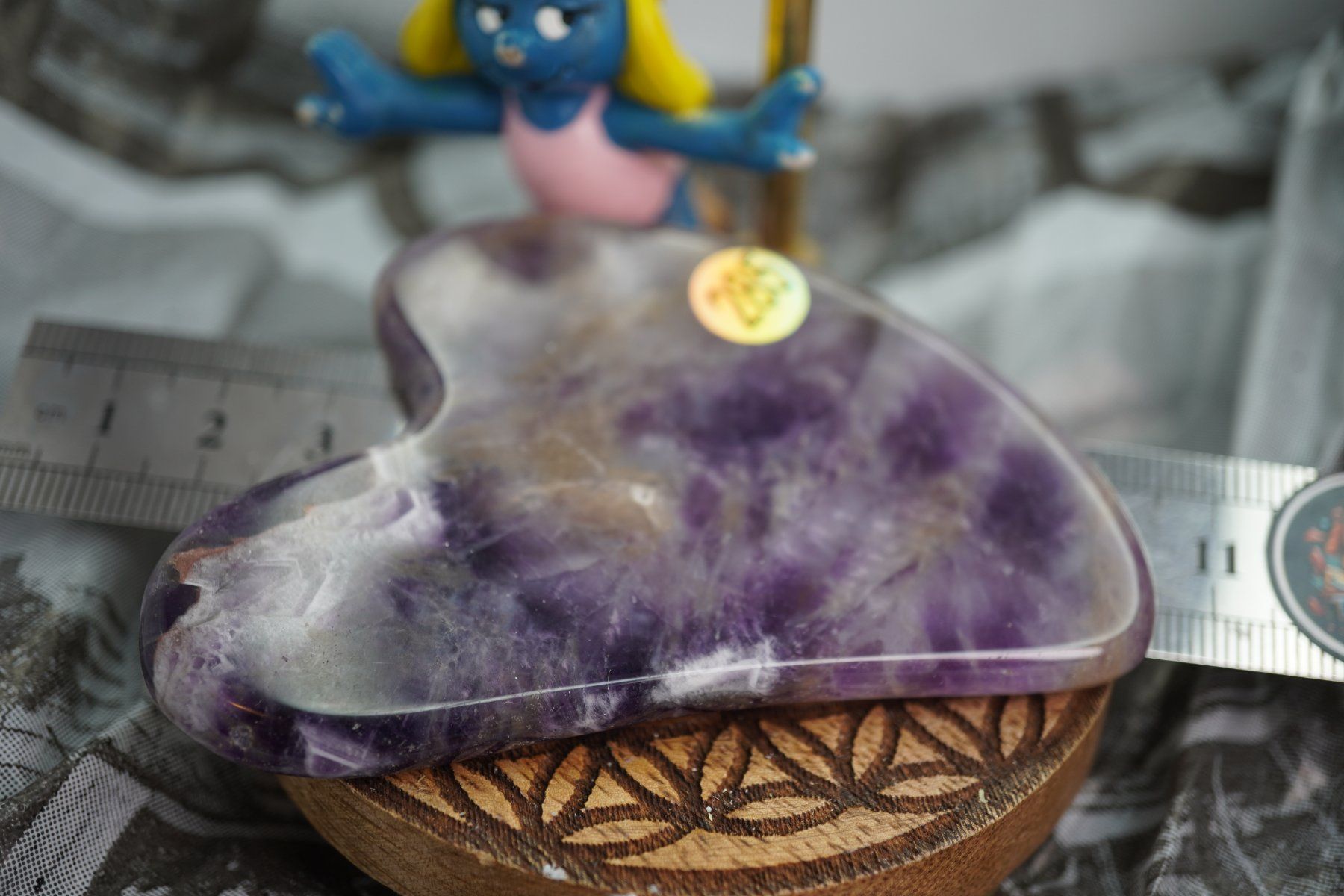 Minerali & Pietre curative: Gua Sha Massage-Stein Ametrin   ab 1.- – Nuovo e nell'imballaggio originale da Eschenbach SG venduto da topstone 1
