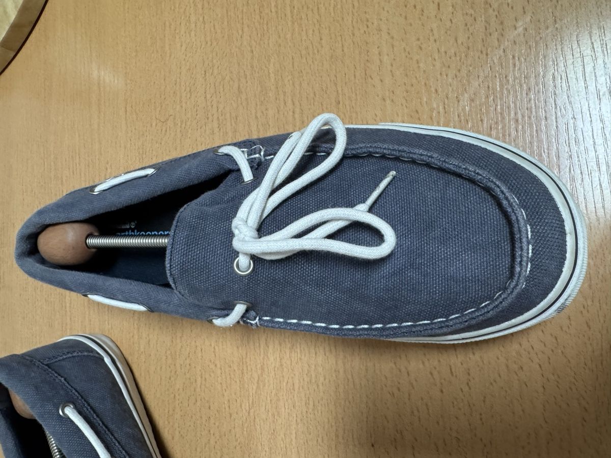 Timberland Scarpe da uomo: Timberland Earthkeepers Canvas Bootsschuhe, Gr. 42, Blau – Usato da Küsnacht ZH venduto da IrischkaB 1