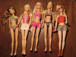 5 Barbie Mattel Puppen Vintage 2