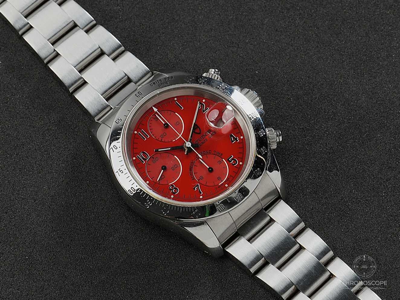 Tudor Orologi: Tudor Prince Date Chronograph with rare red dial, Ref. 79280 – Usato da Luzern venduto da ChronoScope6004 5