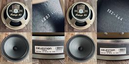 2stk Celestion Vintage 30 / V30 G12 Speaker / Lautsprecher