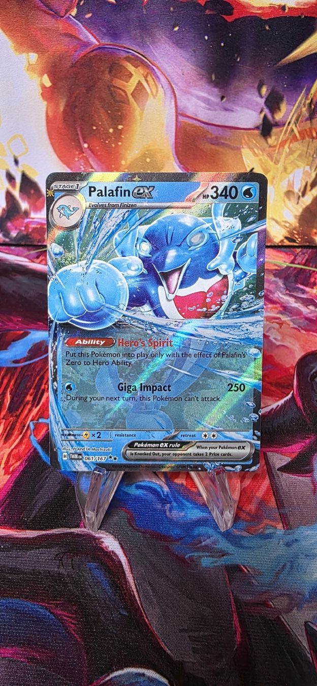 Pokémon Carte collezionabili: Palafin ex 061/167 Twilight Masquerade TWM – Nuovo (secondo la descrizione) da Frutigen venduto da Sinnohan_Zorua