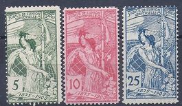 UPU 1900 No. 77A à 79A neuf sans charnière  * *