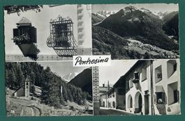 Pontresina, 4 Ansichten, gelaufen 1963,