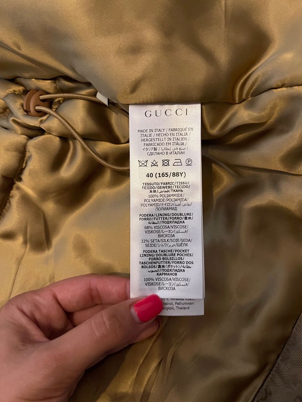 Gucci Jacken: GUCCI GG NYLON CANVAS PADDED JACKET – Gebraucht aus Lausen von ivanasko3 3