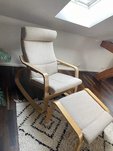 Ikea Poltrone: POÄNG Schaukelstuhl, Eichenfurnier Hillared - beige – Usato da Kaltenbach venduto da chr_b5ph 1