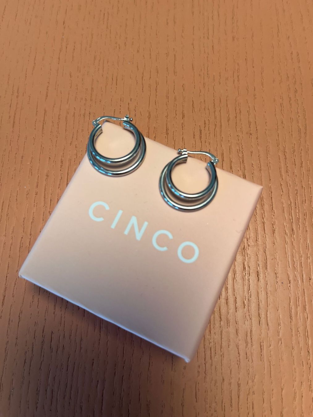Ohrringe & -stecker: Ohrringe Cinco silber Hoop – Gebraucht aus Zürich von summerinthecity100