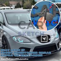 Seat Leon 1P Seat or Cupra Badge Badgeless Honeycombgrill