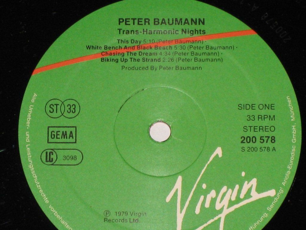 Dischi in vinile: LP - PETER BAUMANN - TRANS HARMONIC NIGHTS – Usato da Steckborn venduto da Quo7 1