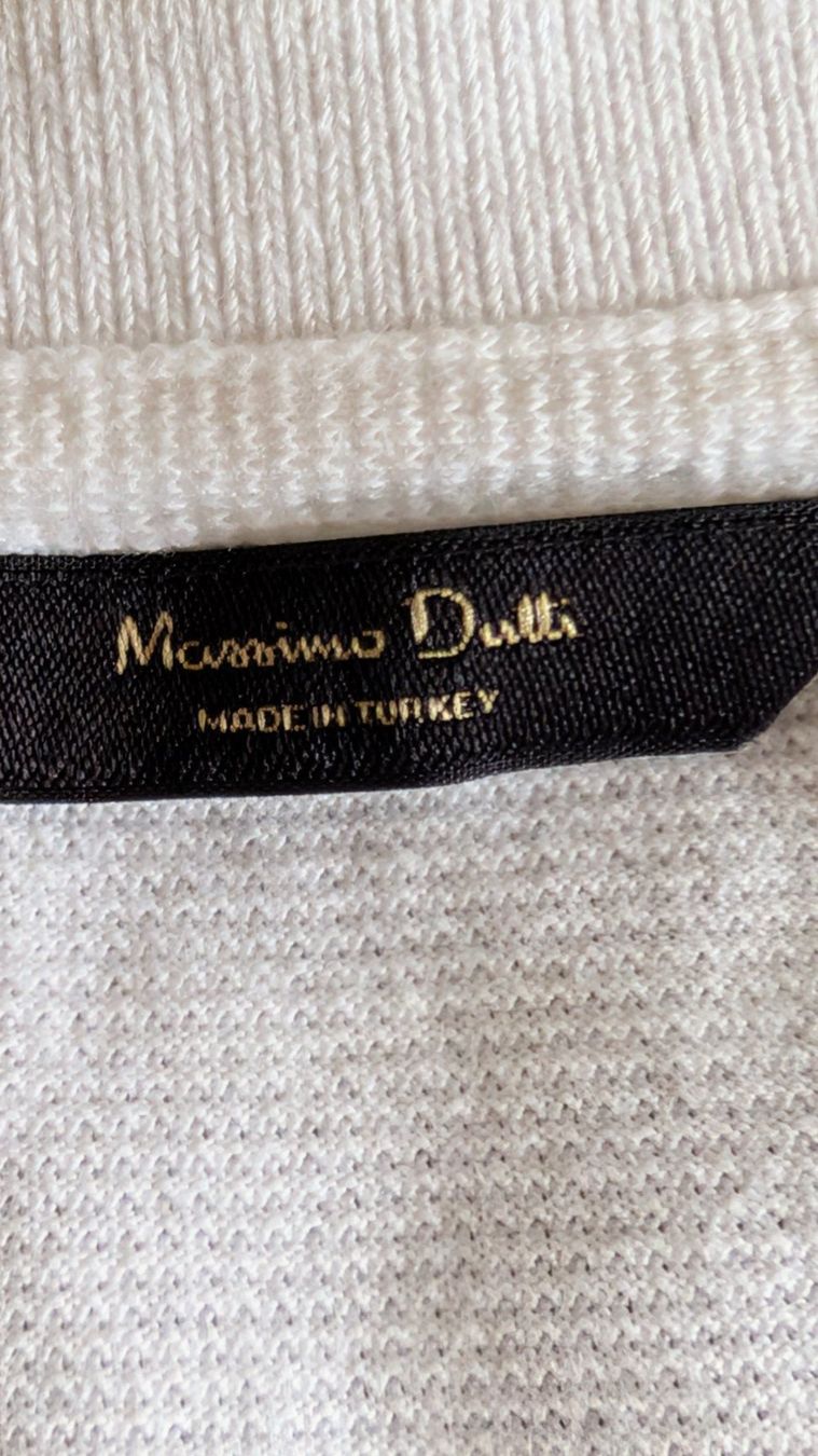 Massimo Dutti T-shirt: Massimo Dutti Herren T-Shirt, Weiss – Usato da Meilen venduto da ste006 1
