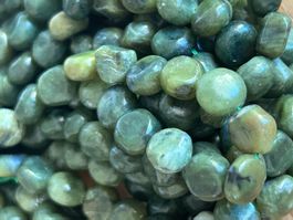 Strang echte green rutilated quarz Nuggets 6-8 mm