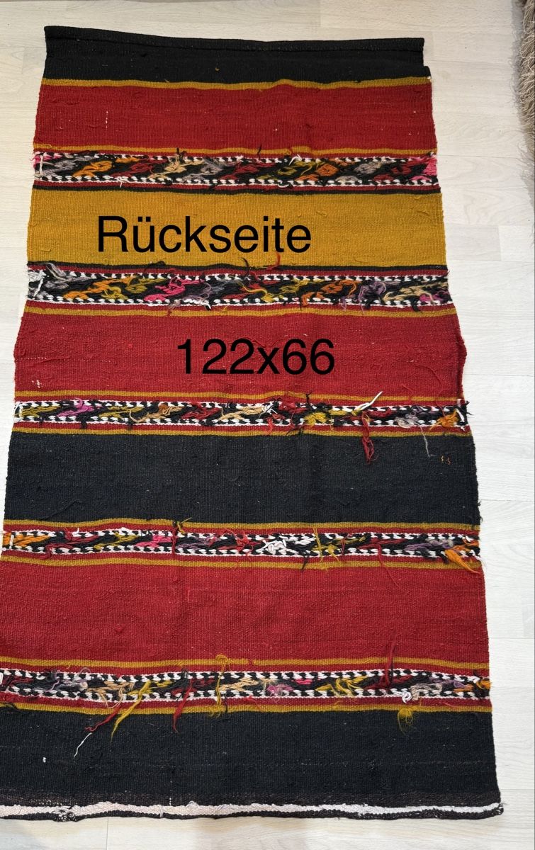 Kelim Tappeti: Wunderschöner Vintage Handgewebter Kelim 122x66.cm – Usato da Sempach venduto da Star7 1