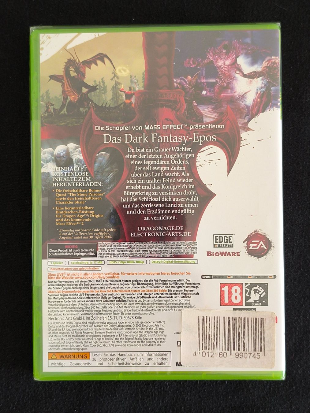 Spiele: Dragon Age: Origins Xbox 360 Sealed – Neu (gemäss Beschreibung) aus Schüpfen von RetroSteelix 1