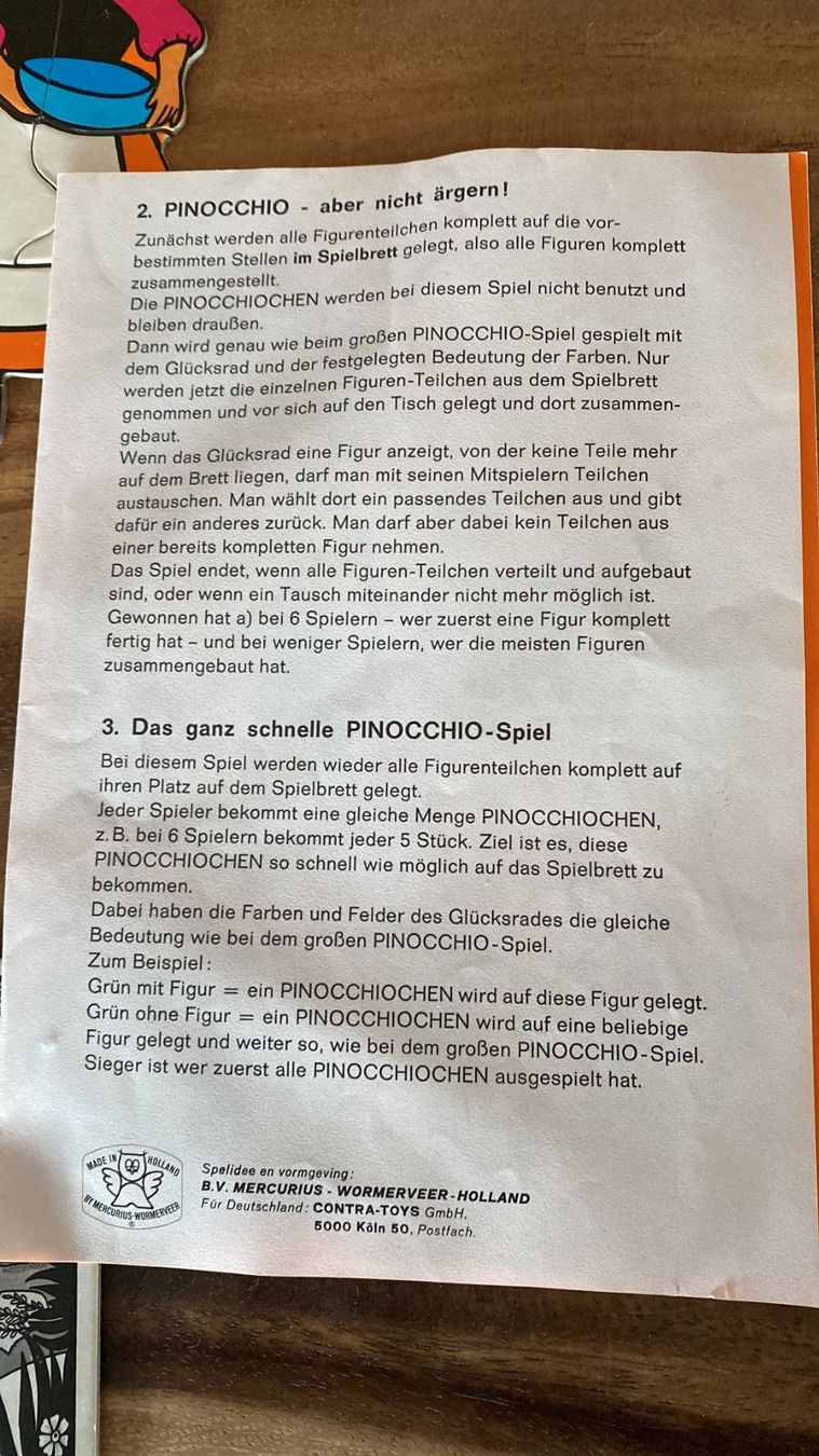 Spiele: altes Pinocchio Spiel – Gebraucht aus Dagmersellen von Arcticsnow2017 5