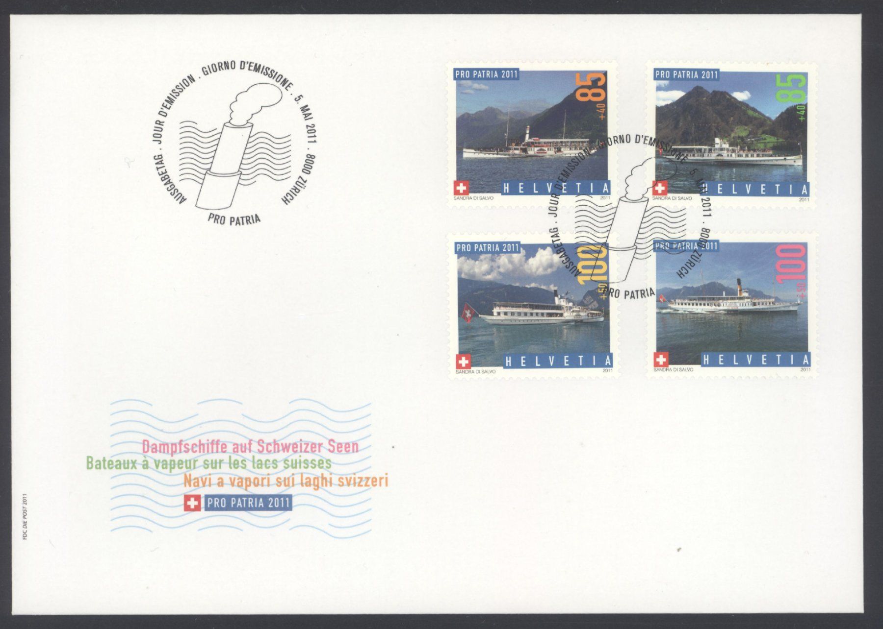 Tutti i francobolli: 2011, FDC, Pro Patria – Usato da Willisau venduto da Vollstempel