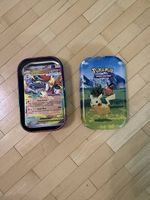 50 Pokémon Karten in Metal Tin Box