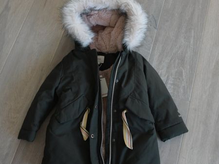 NEU m. Etikett: Catimini Winterjacke /Parka khaki gr.98-104