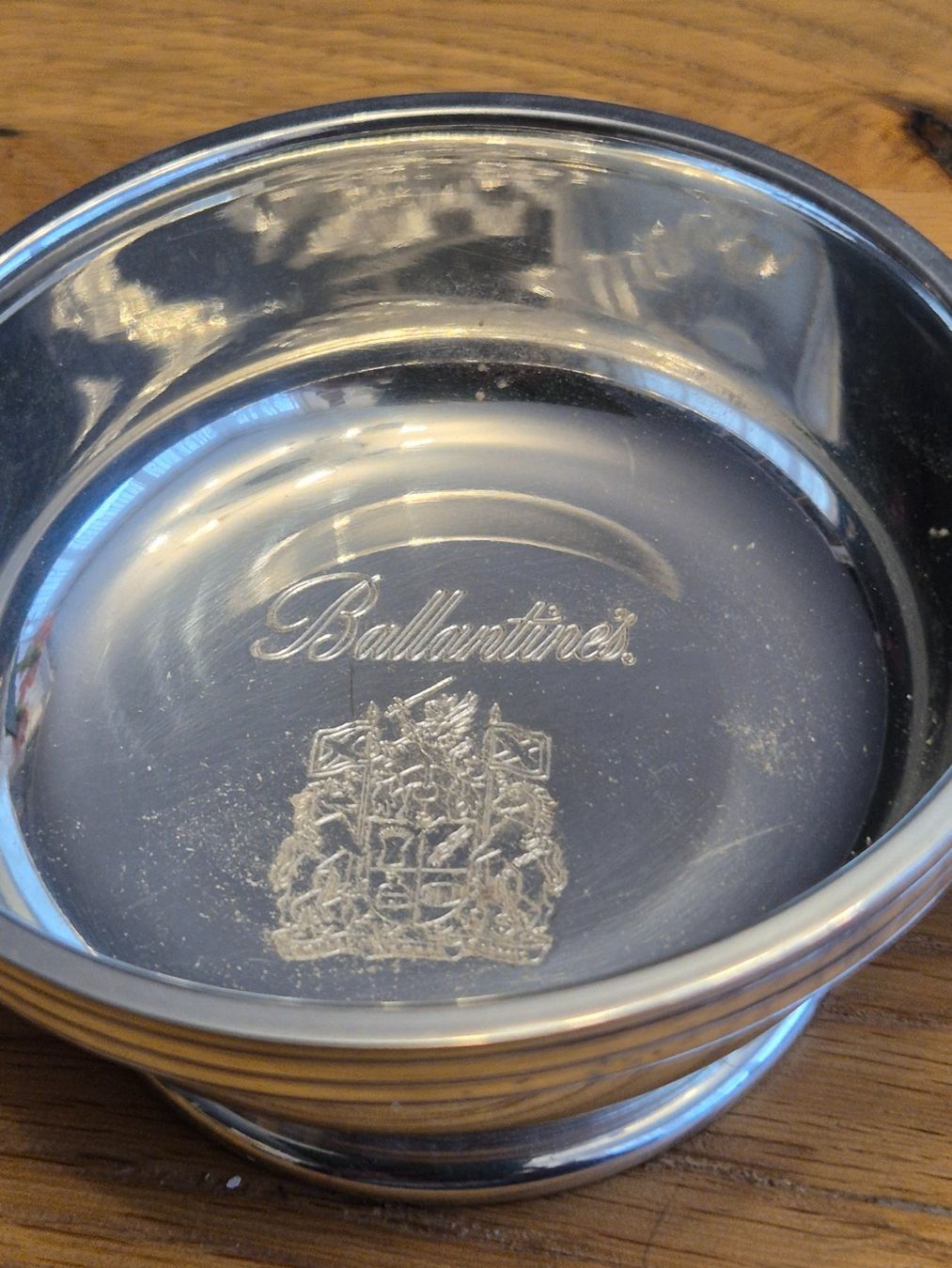 Ciotole: Quaich: Ballantine's Whisky Schale, Edelstahl oder Zinn – Usato da Zeiningen venduto da Carettacaretta69 1
