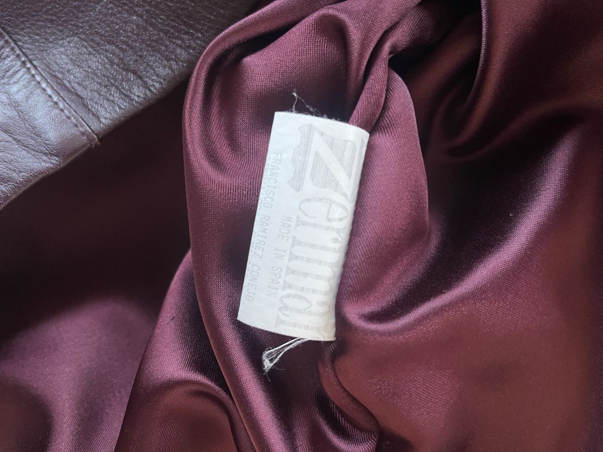 Giacche: Aubergine Leather Jacket / Long Blazer -Size S – Usato da Zürich venduto da chuck843 5