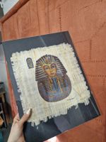 Papyrus d'Égypte - Portrait de Toutânkhamon Encadré!