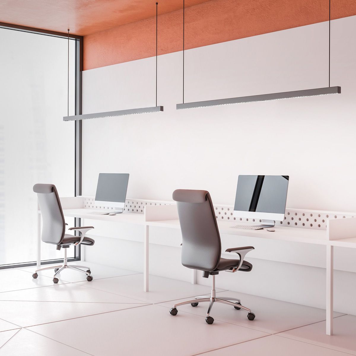 Lampadari & plafoniere: LED Pendelleuchte, Raster, 120 cm Länge – Nuovo (secondo la descrizione) da Kreuzlingen venduto da Smart-Light 2