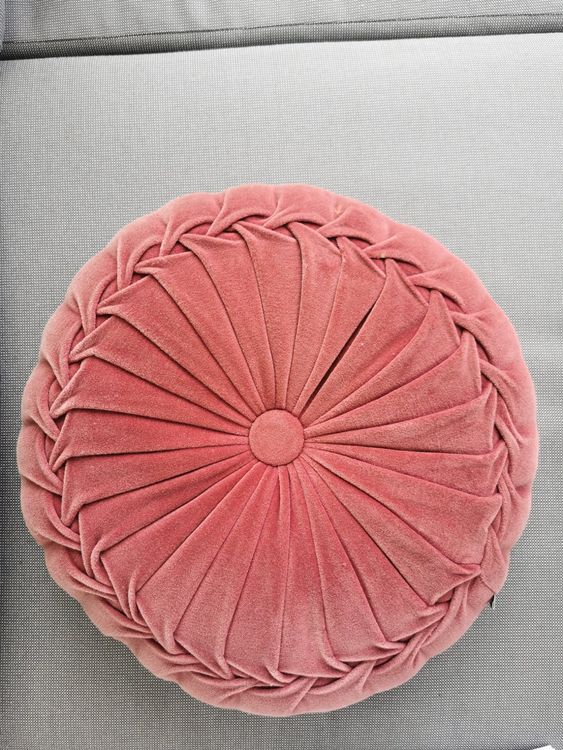 Runde Sitzkissen 40cm Schwarz - Rutschfeste Stuhlkissen Mit Kunstleder