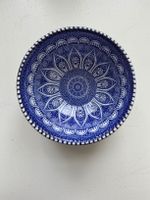 Blaue Vintage Del Rio Salado Keramikschale