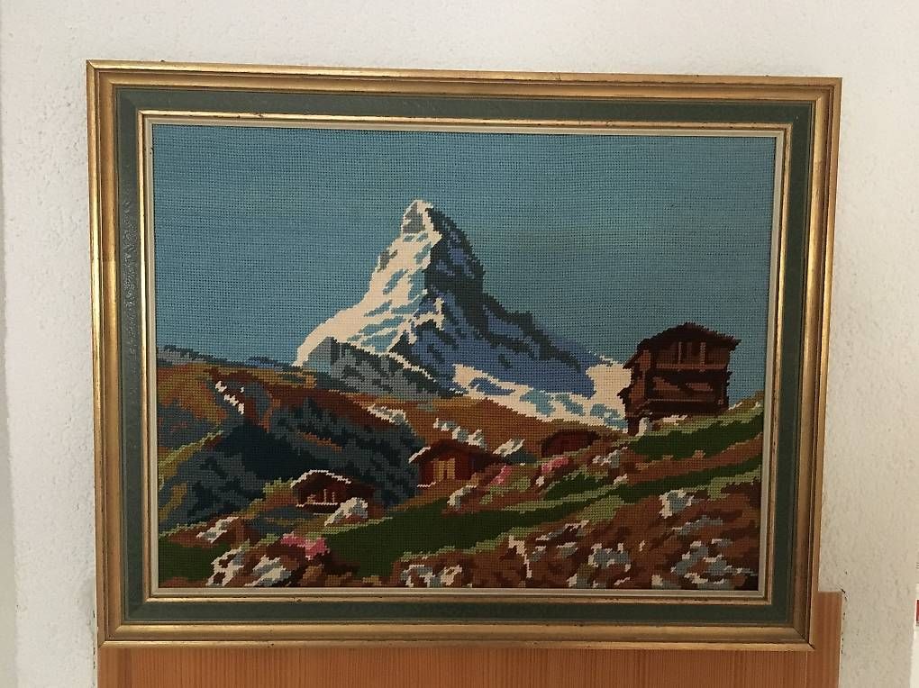 Foto & Immagini: Bild gestickt "Matterhorn" – Usato da Susten venduto da Pgregory