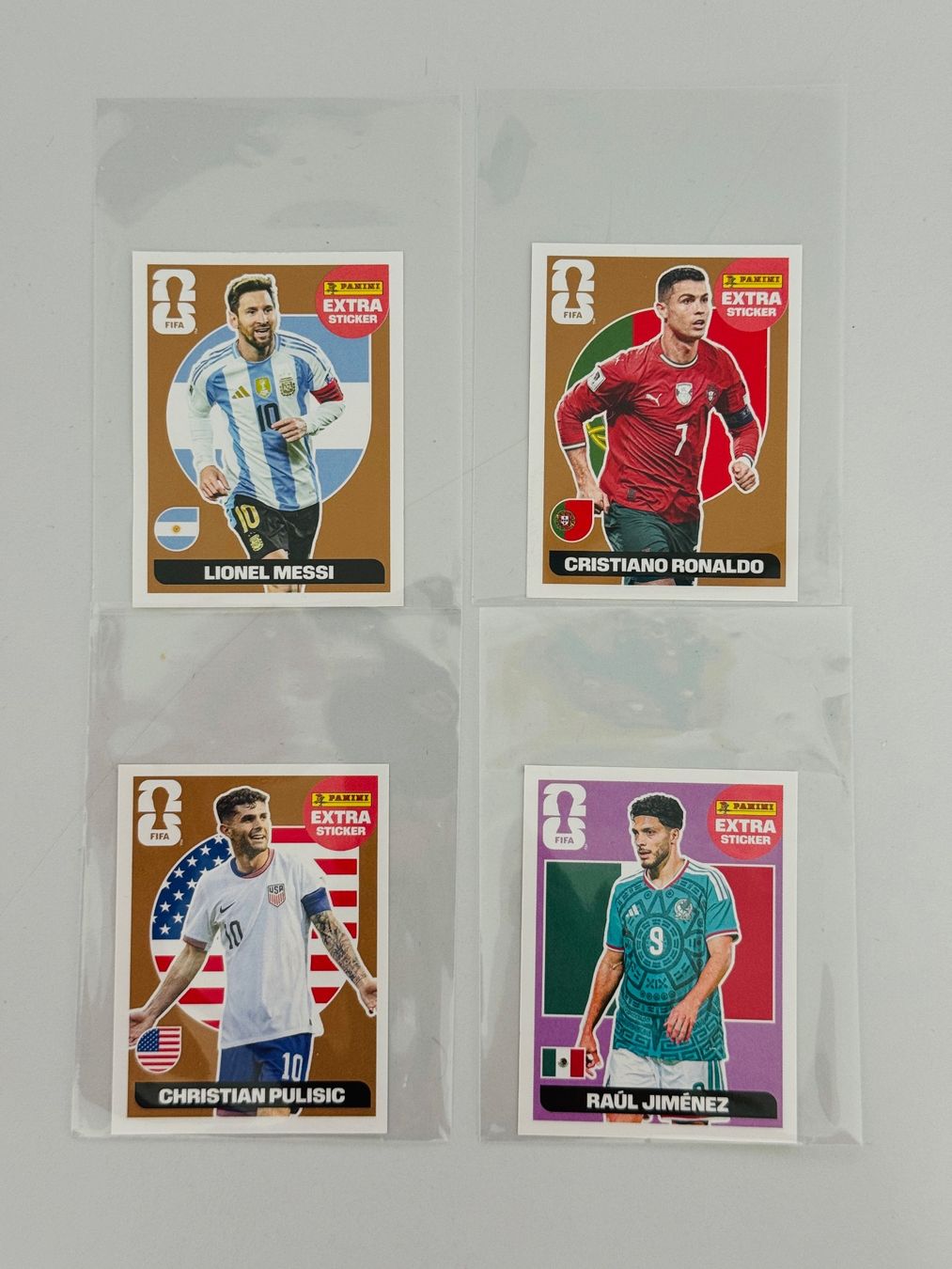 Panini Carte collezionabili: EXTRA STICKER - Ronaldo, Messi, Pulisic, Jimenez- Panini WM – Nuovo e nell'imballaggio originale da Horw venduto da nad_c