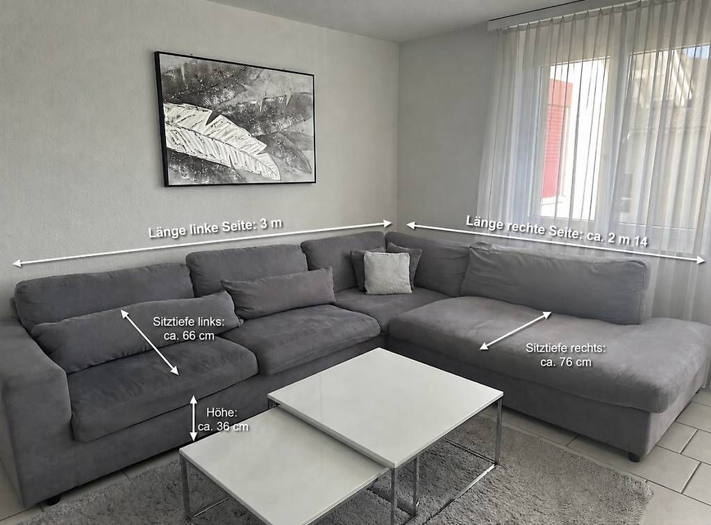 Sofas: Sofa grau – Gebraucht aus Würenlingen von iva_y2q7