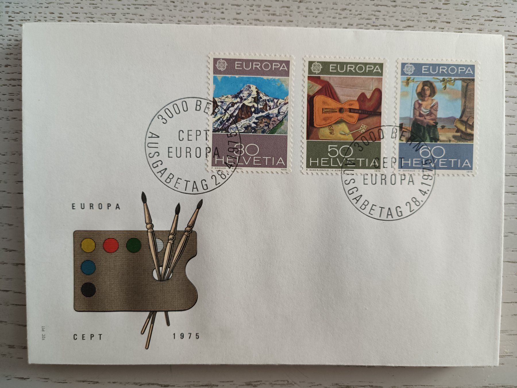 Tutti i francobolli: 1975 FDC Europamarken – Usato da Dübendorf venduto da goeggi79