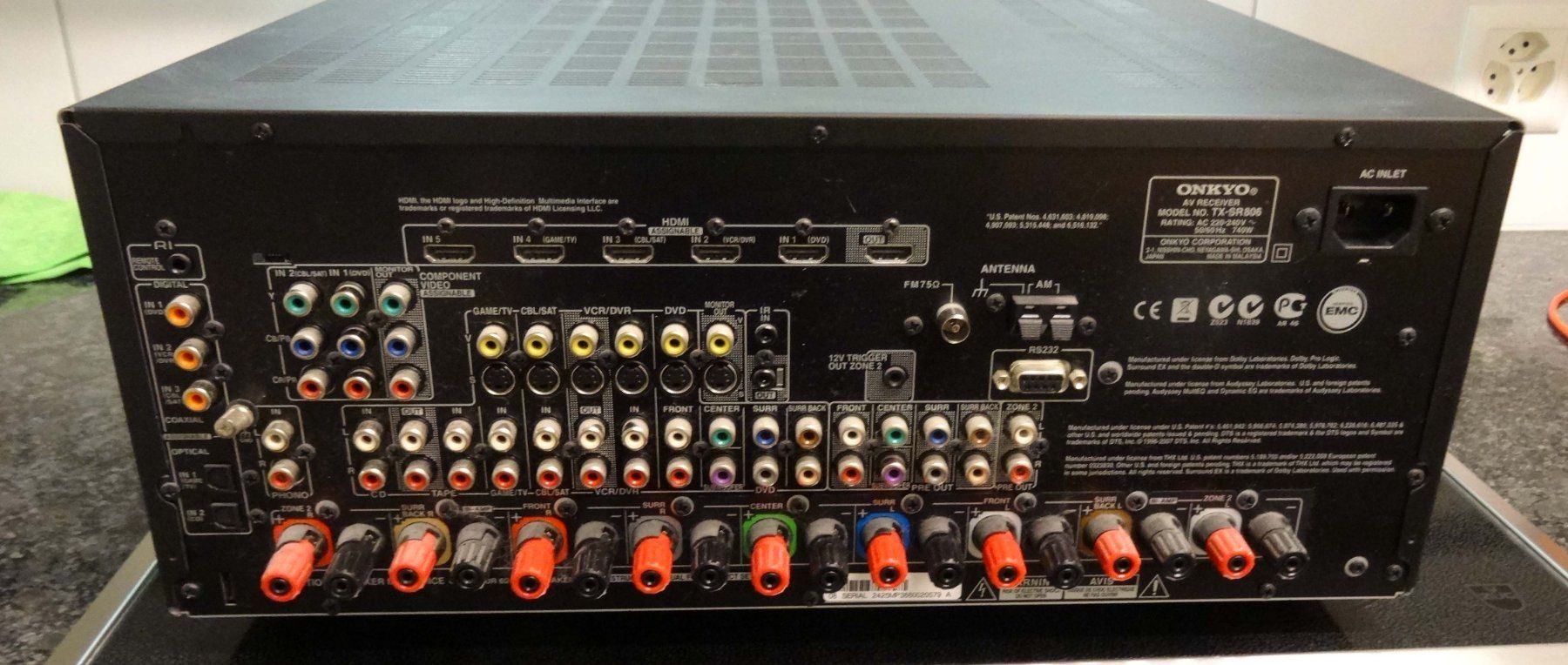 Onkyo Ricevitori: Onkyo TX-SR806 – THX Ultra2 Plus – Usato da Rheinfelden venduto da Silver75 2