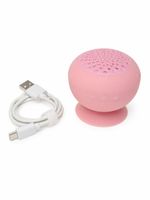 Rosa Bluetooth Lautsprecher mit Saugnapf